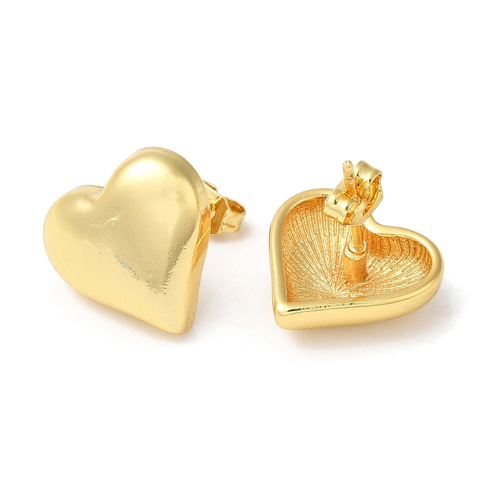 Aros corazon gold